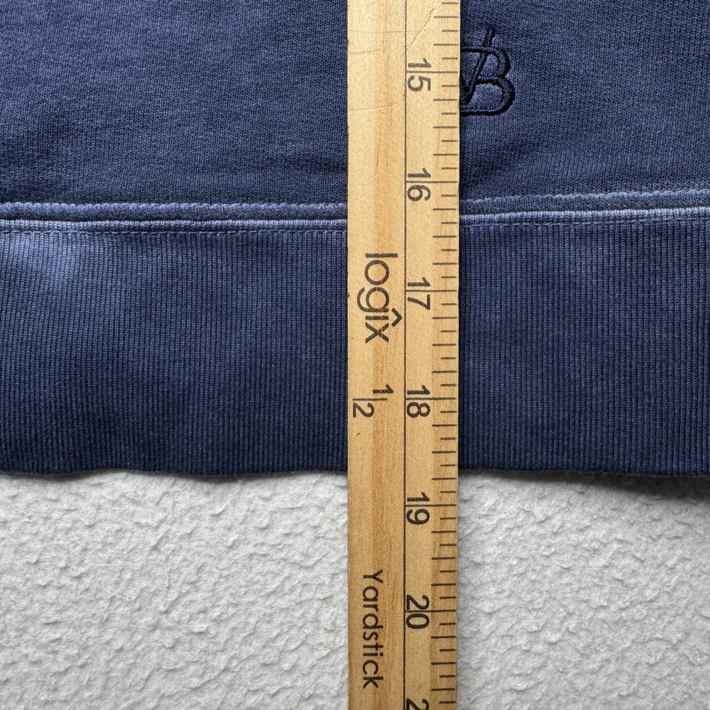 Veronica Beard Jeans Sweatshirt Womens XS Blue Pima Cotton Puff Sleeve Crewneck - Picture 7 of 8